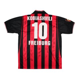 SC Freiburg 2001-02 Match Worn Home Shirt (Kobiashvili 10) ((Very Good) L)