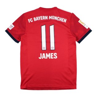 Bayern Munich 2018-19 Home Shirt (James #11) (Excellent)