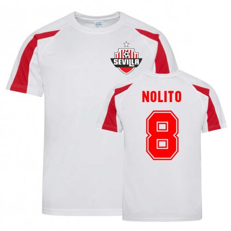 Nolito Sevilla Sports Training Jersey (White).