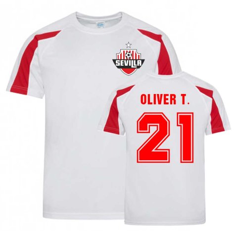 Oliver Torres Sevilla Sports Training Jersey (White).