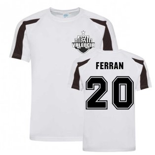 Ferran Torres Valencia Sports Training Jersey (White).