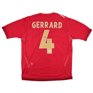 England 2006-08 Away Shirt (Gerrard #4) (Excellent)