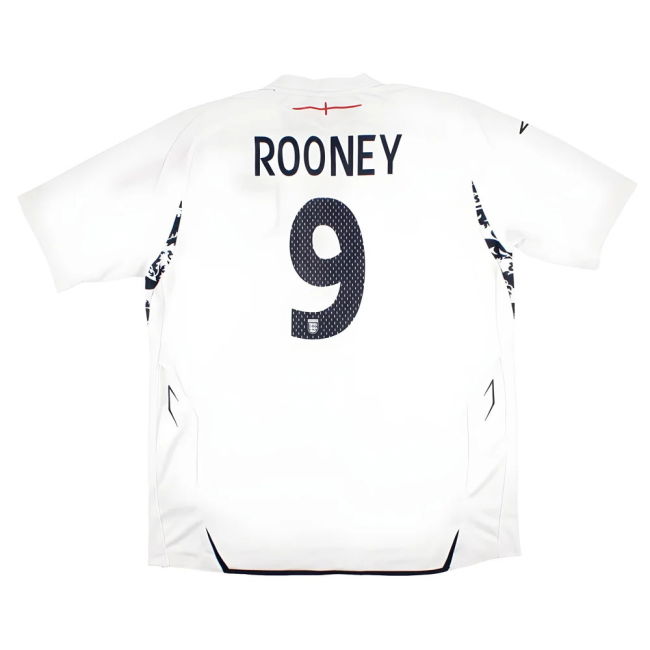 England 2007-09 Home Shirt (Rooney #9) (Excellent)