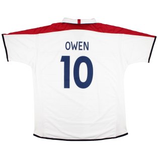 England 2003-05 Home Shirt (Owen #10) (L) (Very Good)