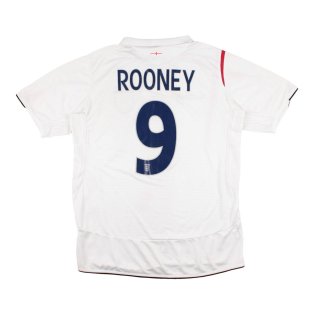 England 2005-07 Home Shirt (Rooney #9) (Excellent)