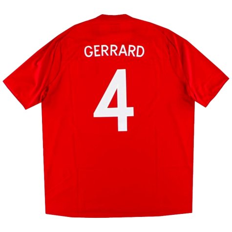 England 2010-11 Away Shirt (Gerrard #4) (M) (Excellent)