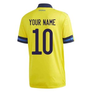 2020-2021 Sweden Home Adidas Football Shirt