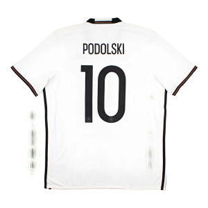 Germany 2016-17 Home Shirt (L) Podolski #10 (Very Good)