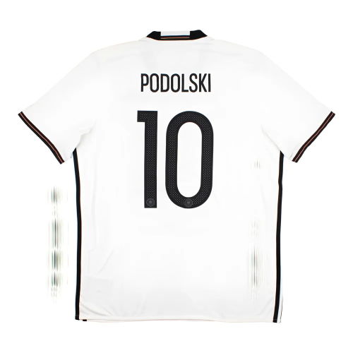 Germany 2016-17 Home Shirt (L) Podolski #10 (Very Good)