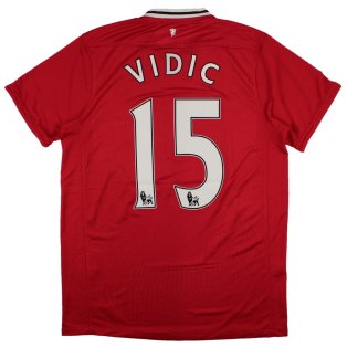 Manchester United 2011-12 Home Shirt (M) Vidic #15 (Excellent)