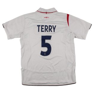 England 2005-2007 Home Shirt (Boys 12-13y) Terry #5 (Fair)