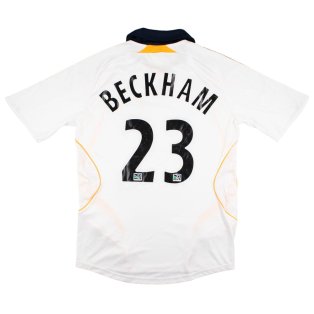 LA Galaxy 2007-2008 Home Shirt (S) Beckham #23 (Very Good)
