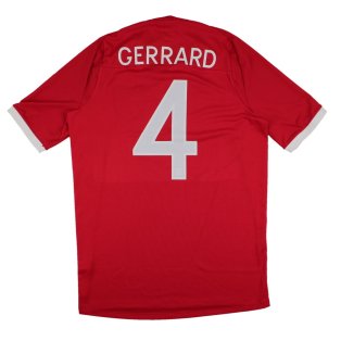 England 2010-11 Away (M) Gerrard #4 (Excellent)