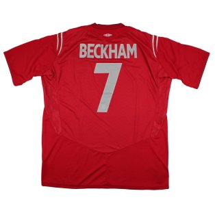 England 2004-06 Away Shirt (XL) Beckham #7 (Excellent)