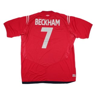 England 2004-06 Away Shirt (XL) Beckham #7 (Excellent)