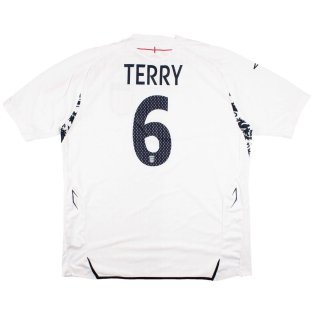 England 2007-09 Home Shirt (XL) Terry #6 (Good)