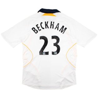 LA Galaxy 2007-08 Home Shirt (L) Beckham #23 (Very Good)