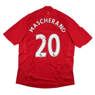 Liverpool 2008-10 Home Shirt (L) Mascherano #20 (Good)