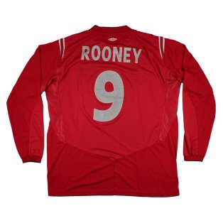 England 2004-06 Away Shirt (XL) Rooney #9 (Very Good)