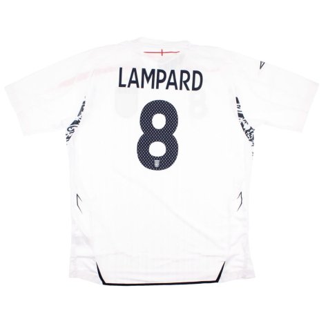England 2007-09 Home Shirt (XL) Lampard #8 (Mint)