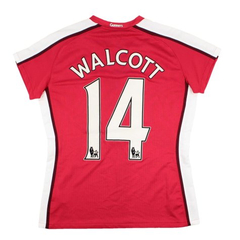 Arsenal 2008-10 Womens Home Shirt (Womens L) Walcott #14 (Excellent)