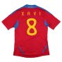 Spain 2011-12 Home Shirt (M) Xavi #8 (Very Good)