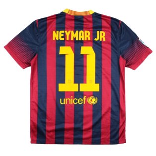 Barcelona 2013-14 Home Shirt (M) Neymar #11 (Very Good)