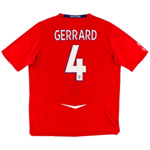 England 2008-09 Away Shirt (S) Gerrard #4 (Excellent)