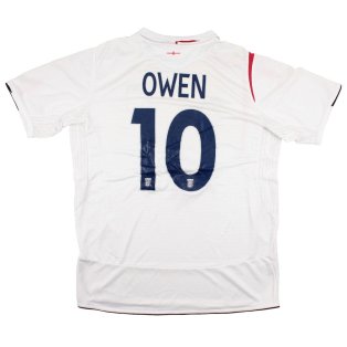 England 2005-07 Home Shirt (L) Owen #10 (Very Good)