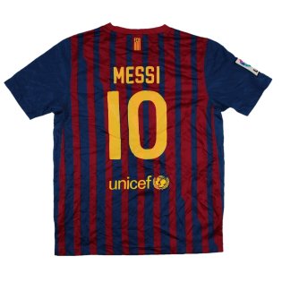 Barcelona 2011-12 Home Shirt (LB) Messi #10 (Mint) [kHKA16] - Uksoccershop