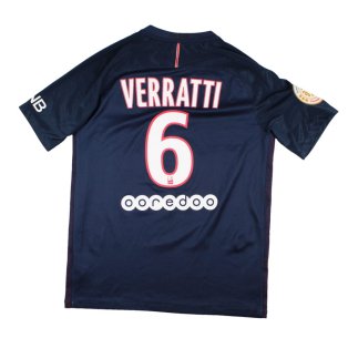 PSG 2016-17 Home Shirt (M) Verratti #6 (Excellent)