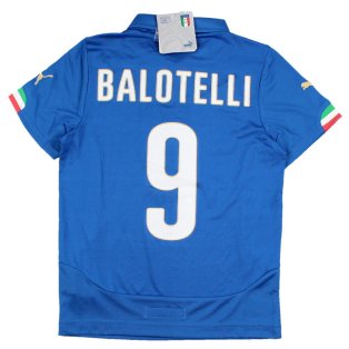 Italy 2014-15 Home Shirt (SB) Balotelli #9 (BNWT)