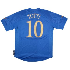 Italy 2004-06 Home Shirt (XL) Totti #10 (Good)