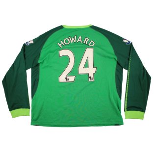 Everton 2010-11 Goalkeeper Home Long Sleeved Shirt \'Howard #24\' (3XL) (Good)