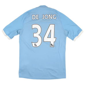 Manchester City 2010-11 Home Shirt (De Jong 34) (S) (Very Good)