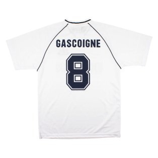 Tottenham 1989-1991 Score Draw Home Shirt (Gascoigne #8) (M) (BNWT)