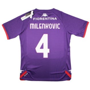 Fiorentina 2022-23 Kappa Training Shirt (Milenkovic #4) (XL) (BNWT)