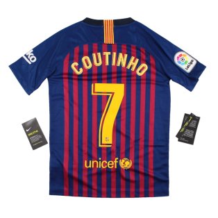 Barcelona 2018-19 Home Shirt (Coutinho #7) (MB) (BNWT)