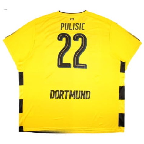 Borussia Dortmund 2017-18 Home Shirt (5XL) Pulisic #22 (Excellent)