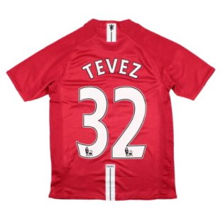Manchester United 2007-09 Home Shirt (LB) Tevez #32 (Mint)