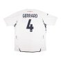 England 2007-09 Home Shirt (Gerrard #4) (M) (Excellent)