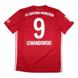 Bayern Munich 2020-21 Home Shirt (L) (Lewandowski #9) (Signed) (BNWT)
