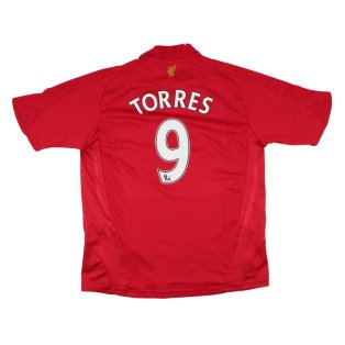 Liverpool 2008-10 Home Shirt (Torres #9) (13-14yrs) (Good)