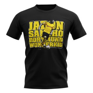 Jadon Sancho Football Player T-Shirt (Black)