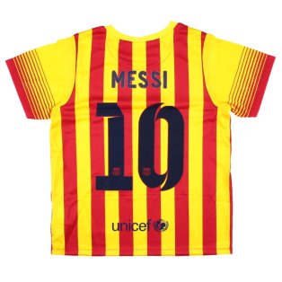 Barcelona 2013-14 Away Shirt (XLB) Messi #10 (Excellent)