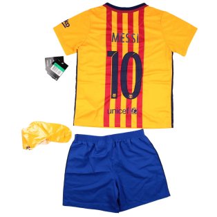 Barcelona 2015-16 Away Mini KIt (7-8y) Messi #10 (BNWT)
