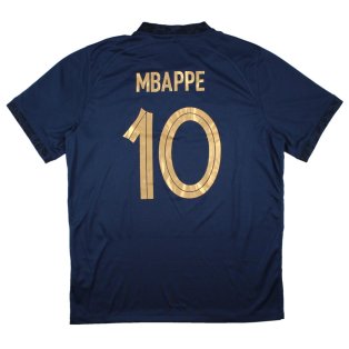 France 2022-23 Home Shirt (L) Mbappe #10 (Excellent)