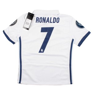 Real Madrid 2016-17 Home Shirt (7-8y) Ronaldo #7 (Excellent)