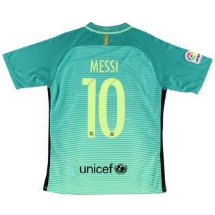 Barcelona 2016-17 Third Shirt (XLB) Messi #10 (Mint)