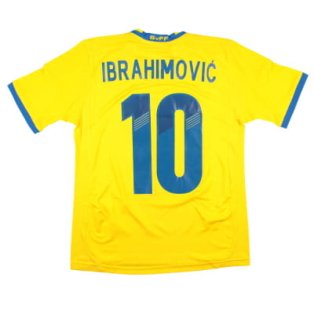 Sweden 2013-14 Home Shirt (MB) Ibrahimovic #10 (Very Good)